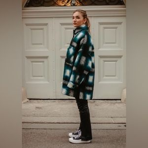 IRO Harwel Green Ecru Wool Jacket Authentic